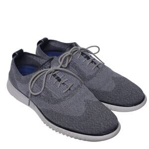 COLE HAAN Original Grand Stitch Lite Wingtip Oxford Gray C27565 Mens Sz‎ 10.5